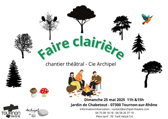 faire clairière affichette